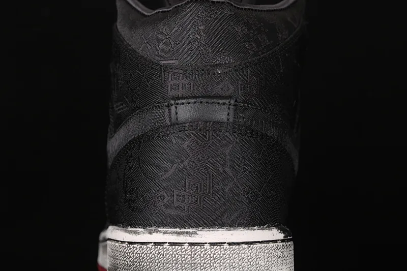 All categories Air Jordan Jordan series basketball shoes Air Jordan 1 Mid CLOT x Air Jordan 1 Mid "Fearless" AJ1 Joe 1 mid-top distressed black silk CU2804-002
